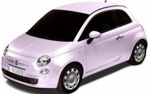 fiat 500 rosa